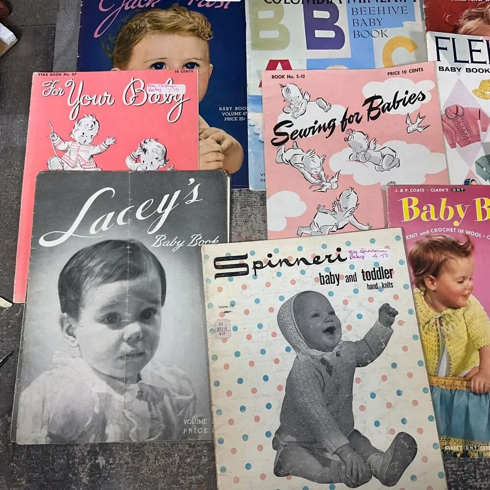 Vintage Baby Books Pattern Sewing Magazines‎ Lot Crafts Handmade Clothing